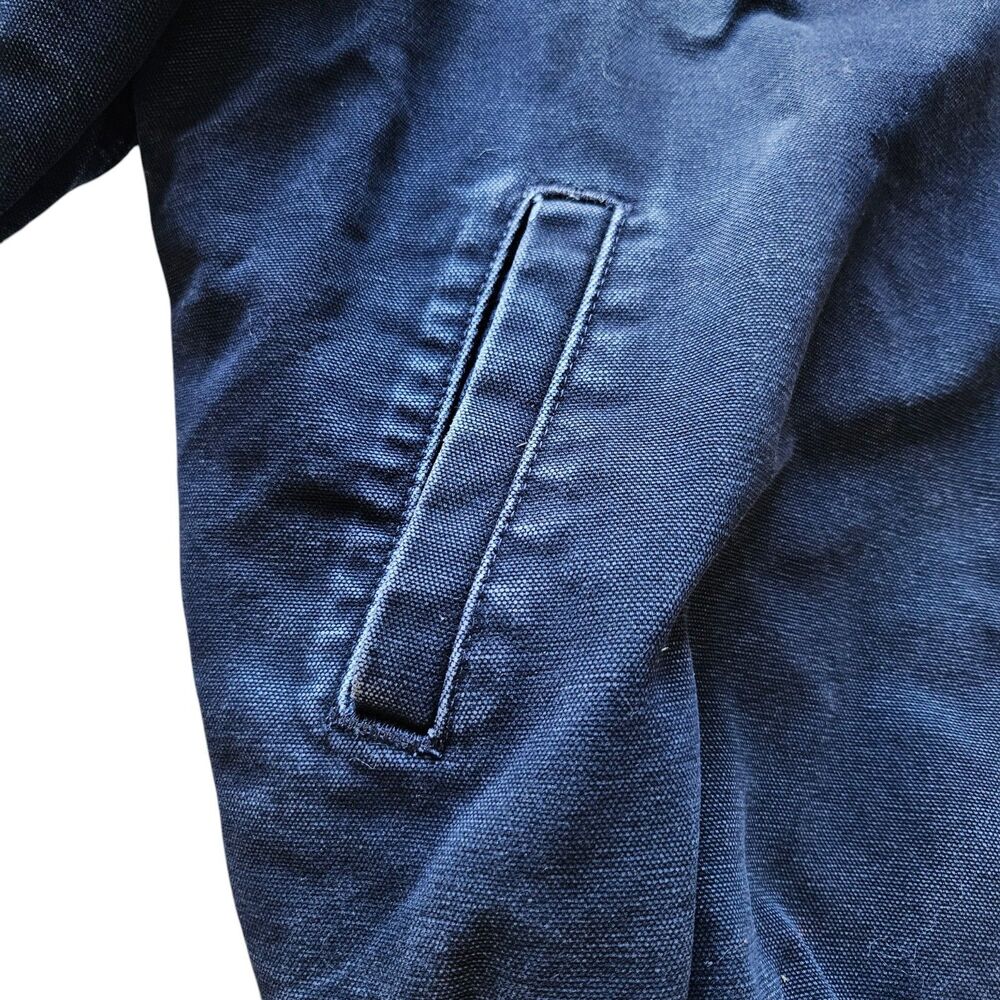Carhartt Jacket Santa Fe J14MDT Midnight Blue Size XL Distressed Vintage Fade - Picture 8 of 16